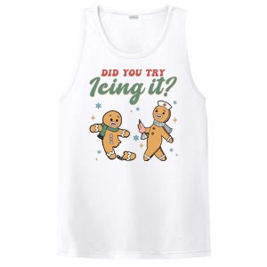 Did You Try Icing It Funny Gingerbread Funny Christmas PosiCharge Competitor Tank