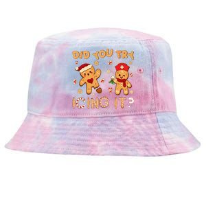 Did You Try Icing It Christmas School Nurse Emergency Nurse Tie-Dyed Bucket Hat