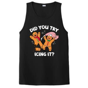 Did You Try Icing It Funny Christmas Nurse Gingerbread Gift PosiCharge Competitor Tank