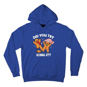 Did You Try Icing It Funny Christmas Nurse Gingerbread Gift Hoodie