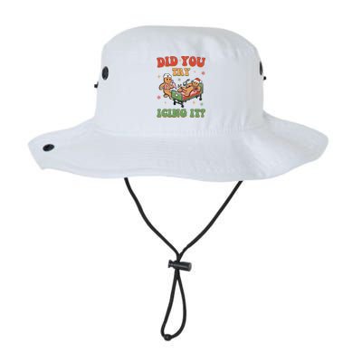 Did You Try Icing It Gingerbread Nurse Funny Christmas Bucket Hat