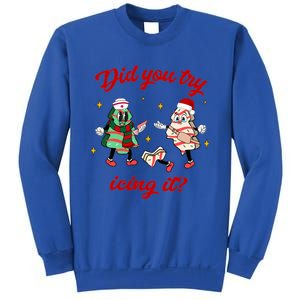 Did You Try Icing It School Nurse Christmas Tree Cake Gift Sweatshirt