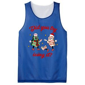 Did You Try Icing It School Nurse Christmas Tree Cake Gift Mesh Reversible Basketball Jersey Tank