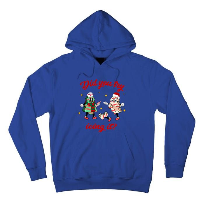 Did You Try Icing It School Nurse Christmas Tree Cake Gift Tall Hoodie