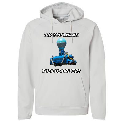 Did You Thank The Bus Driver Cringey Performance Fleece Hoodie