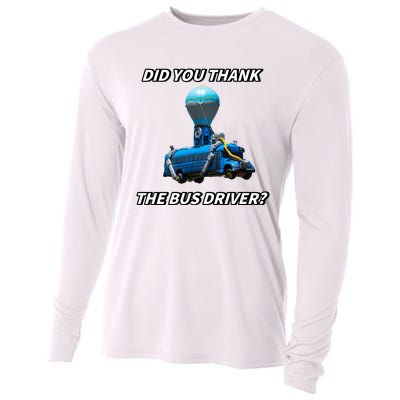 Did You Thank The Bus Driver Cringey Cooling Performance Long Sleeve Crew