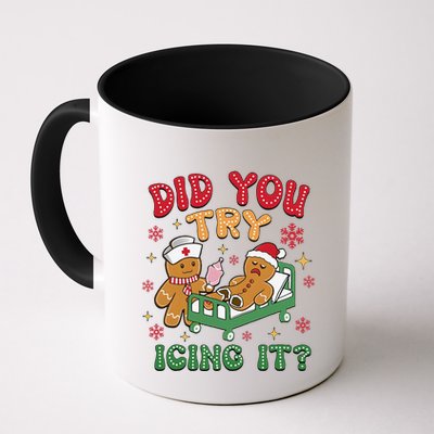 Did You Try Icing It Christmas Gingerbread Humor Mug