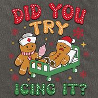 Did You Try Icing It Christmas Gingerbread Humor Cotton Canvas Backpack