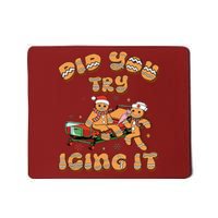 Did You Try Icing It Icu Nurse Christmas Gingerbread Mousepad