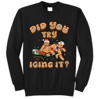 Did You Try Icing It Icu Nurse Christmas Gingerbread Sweatshirt