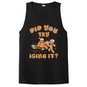 Did You Try Icing It Icu Nurse Christmas Gingerbread PosiCharge Competitor Tank