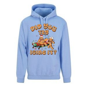 Did You Try Icing It Icu Nurse Christmas Gingerbread Unisex Surf Hoodie