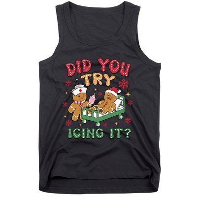 Did You Try Icing It Cute Christmas Tank Top