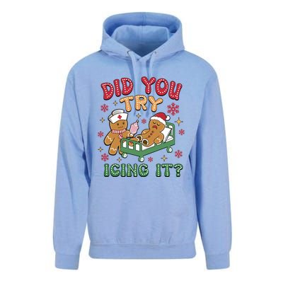 Did You Try Icing It Cute Christmas Unisex Surf Hoodie