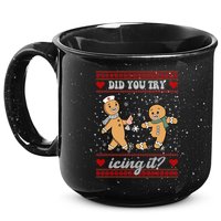 Did You Try Icing It Funny Christmas Gingerbread Cookie 15oz Campfire Ceramic Mug