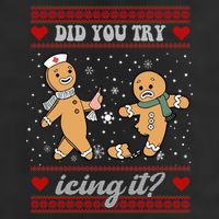Did You Try Icing It Funny Christmas Gingerbread Cookie Trucker Hat