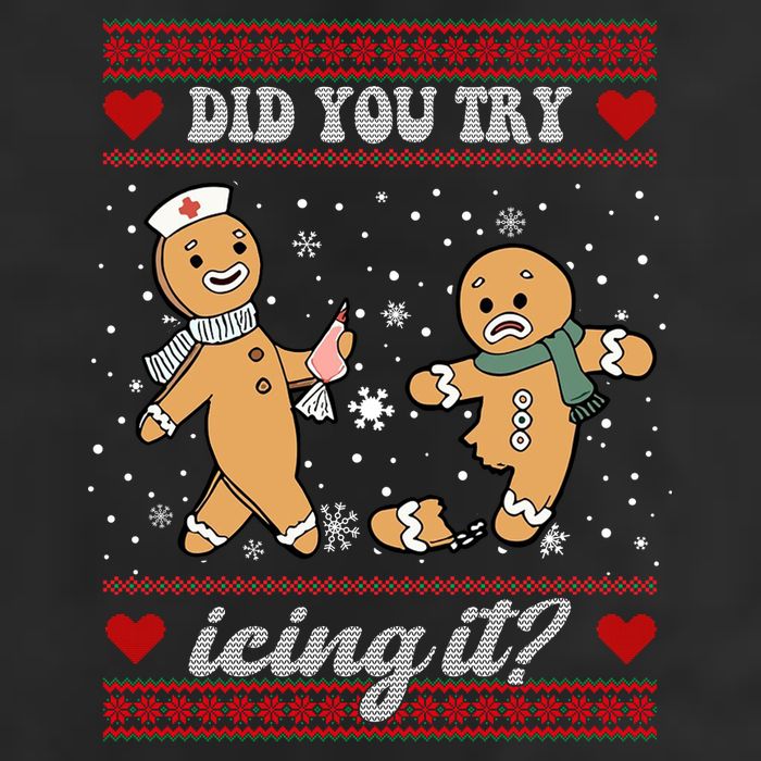 Did You Try Icing It Funny Christmas Gingerbread Cookie Trucker Hat