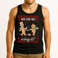 Did You Try Icing It Funny Christmas Gingerbread Cookie Tank Top