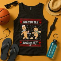Did You Try Icing It Funny Christmas Gingerbread Cookie Tank Top