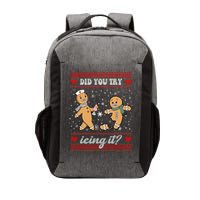 Did You Try Icing It Funny Christmas Gingerbread Cookie Vector Backpack