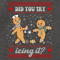 Did You Try Icing It Funny Christmas Gingerbread Cookie Vector Backpack
