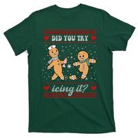 Did You Try Icing It Funny Christmas Gingerbread Cookie T-Shirt