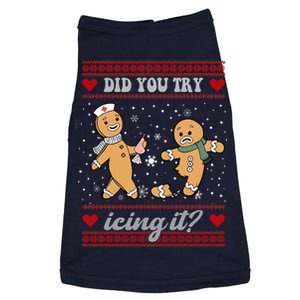 Did You Try Icing It Funny Christmas Gingerbread Cookie Doggie Tank