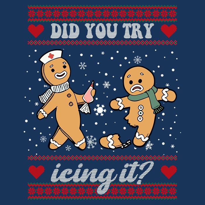 Did You Try Icing It Funny Christmas Gingerbread Cookie Infant Baby Jersey Bodysuit