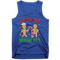 Did You Try Icing It Christmas Gingerbread Nurse Squad Funny Gift Tank Top