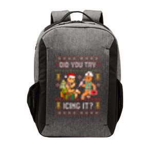 Did You Try Icing It Retro Christmas Gingerbread Nurse Squad Vector Backpack