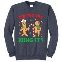 Did You Try Icing It Retro Christmas Gingerbread Nurse Squad Sweatshirt