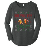 Did You Try Icing It Nurse Ugly Christmas Sweater  Women's Perfect Tri Tunic Long Sleeve Shirt