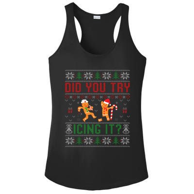 Did You Try Icing It Nurse Ugly Christmas Sweater  Ladies PosiCharge Competitor Racerback Tank