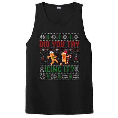 Did You Try Icing It Nurse Ugly Christmas Sweater  PosiCharge Competitor Tank