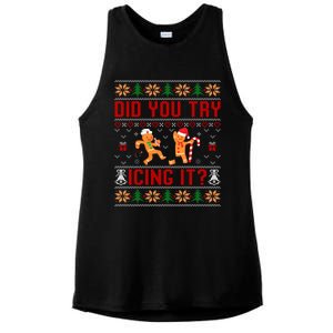 Did You Try Icing It Funny Nurse For Xmas Ladies PosiCharge Tri-Blend Wicking Tank