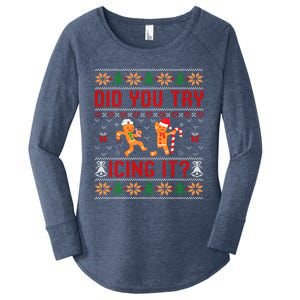 Did You Try Icing It Funny Nurse For Xmas Women's Perfect Tri Tunic Long Sleeve Shirt