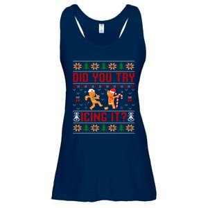 Did You Try Icing It Funny Nurse For Xmas Ladies Essential Flowy Tank