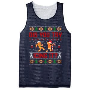 Did You Try Icing It Funny Nurse For Xmas Mesh Reversible Basketball Jersey Tank