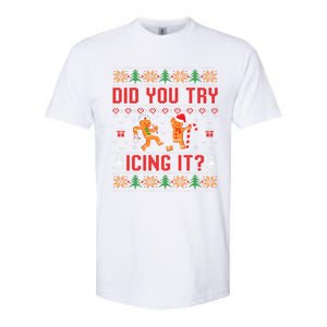 Did You Try Icing It Funny Nurse For Xmas Softstyle CVC T-Shirt