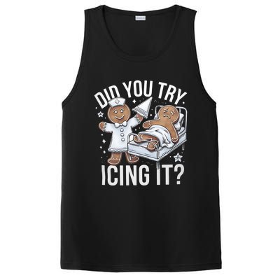 Did You Try Icing It Funny Ginger Bread Holiday Humor Cute Gift PosiCharge Competitor Tank