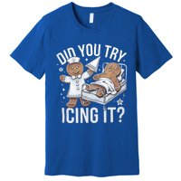 Did You Try Icing It Funny Ginger Bread Holiday Humor Cute Gift Premium T-Shirt