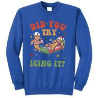 Did You Try Icing It Gingerbread Nurse Christmas Holiday Gift Sweatshirt