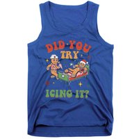 Did You Try Icing It Gingerbread Nurse Christmas Holiday Gift Tank Top