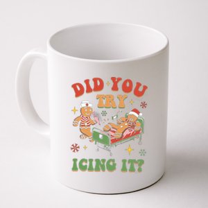 Did You Try Icing It Gingerbread Nurse Christmas Holiday Gift Coffee Mug