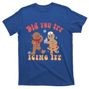 Did You Try Icing It Icu Nurse Christmas Gingerbread Outfits Funny Gift T-Shirt