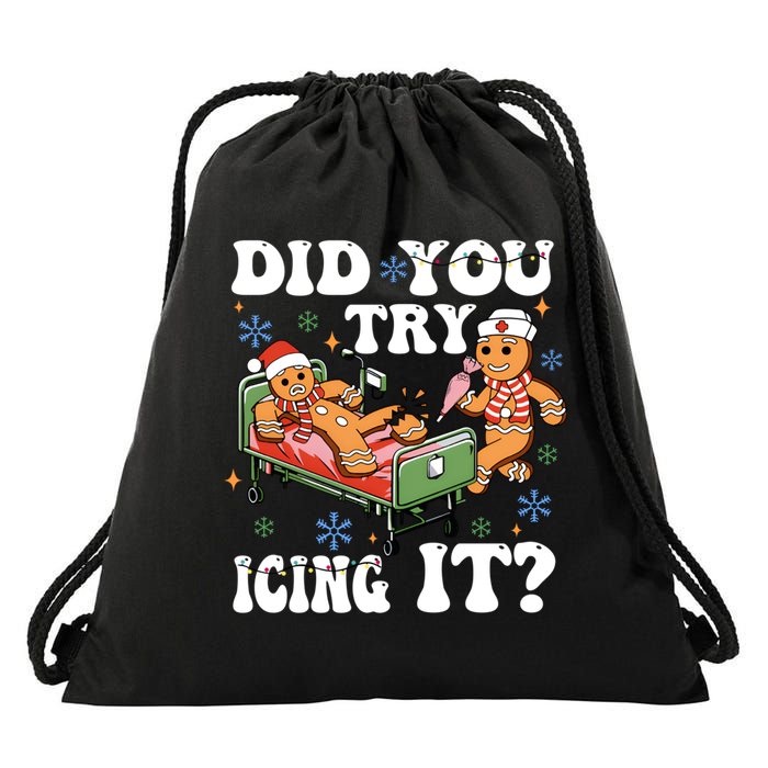 Did You Try Icing It Gift Drawstring Bag