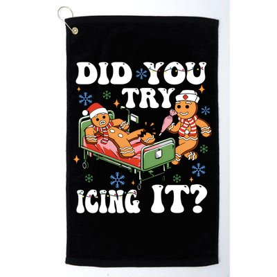 Did You Try Icing It Gift Golf Towel