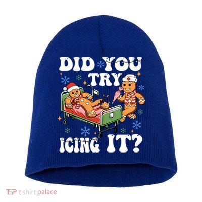 Did You Try Icing It Gift Short Acrylic Beanie
