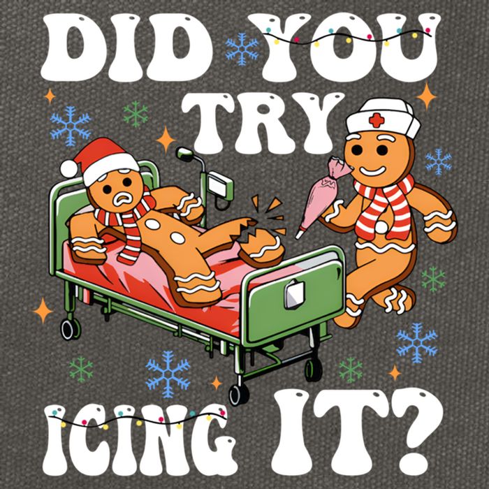 Did You Try Icing It Gift Cotton Canvas Backpack