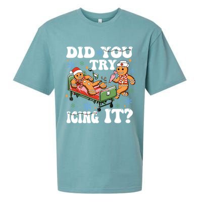 Did You Try Icing It Gift Sueded Cloud Jersey T-Shirt